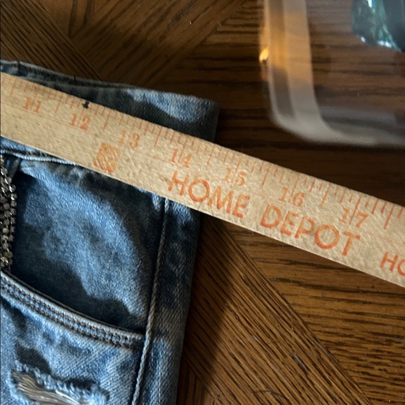 Denim Rhinestone Fringe Skirt - Picture 9 of 16